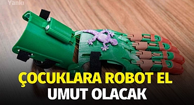 Çocuklara robot el umut olacak