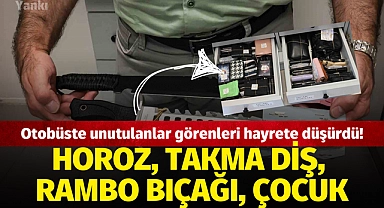 Otobüste unutulanlar görenleri hayrete düşürdü!