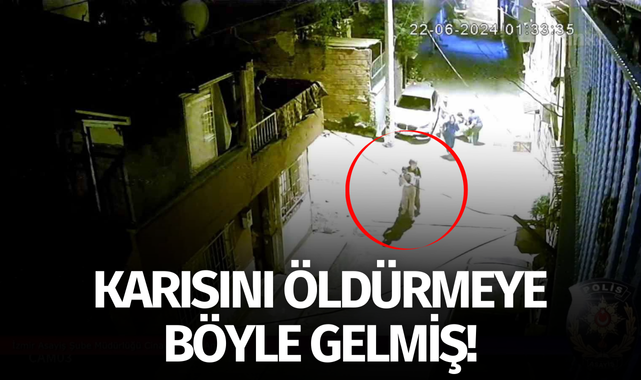 Karısını öldürmeye böyle gelmiş!