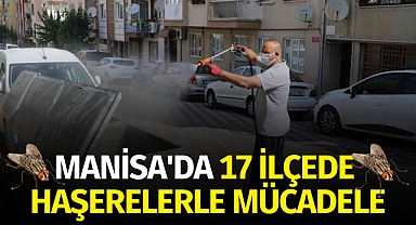 Manisa'da 17 ilçede haşerelerle mücadele