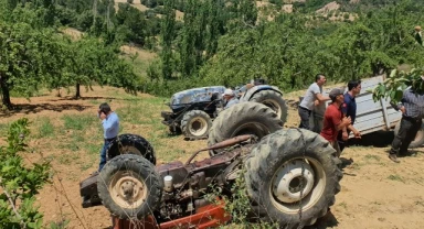 Manisa'da traktör kazası: 1'i çocuk 3 yaralı