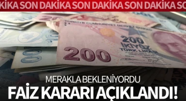 Merkez Bankası faiz kararını açıkladı!