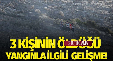 3 kişinin öldüğü yangınla ilgili 2 tutuklama!