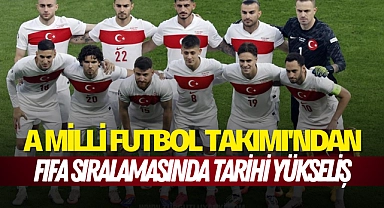 A Milli Futbol Takımı'ndan FIFA sıralamasında tarihi yükseliş