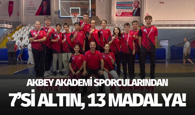 Akbey Akademi sporcularından 7'si altın, 13 madalya!