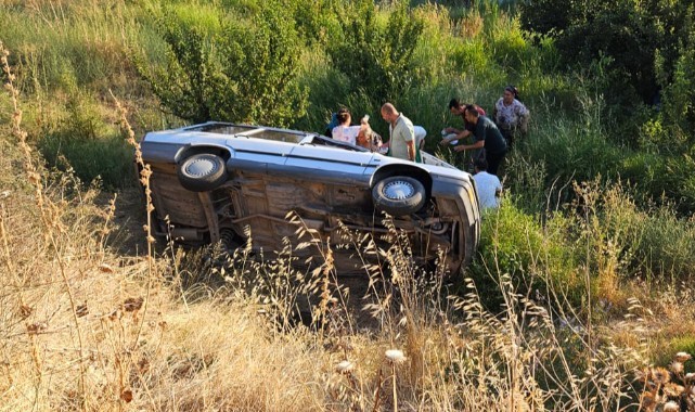 Aşağı Bozkır'da otomobil dereye uçtu! Yaralılar var