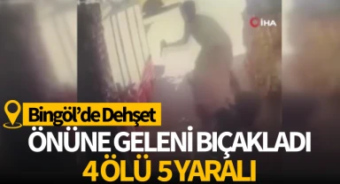 Bingöl'de dehşet! Önüne geleni bıçakladı 4 kişi öldü