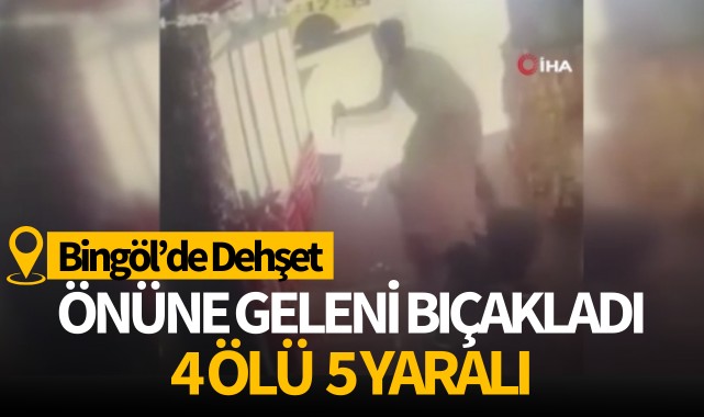 Bingöl'de dehşet! Önüne geleni bıçakladı 4 kişi öldü