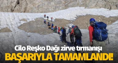 Cilo Reşko Dağı zirve tırmanışı başarı ile tamamlandı