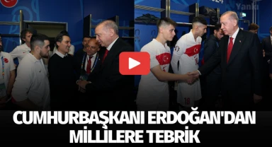 Cumhurbaşkanı Erdoğan'dan millilere tebrik