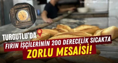 Fırın işçilerinin 200 derecelik sıcakta zorlu mesaisi!