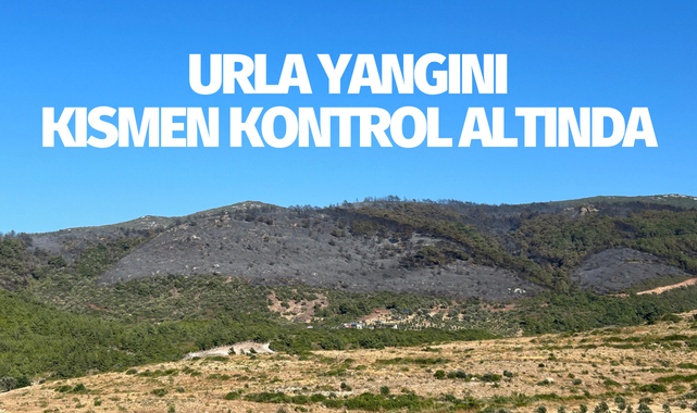 İzmir Urla'daki orman yangını kısmen kontrol altında