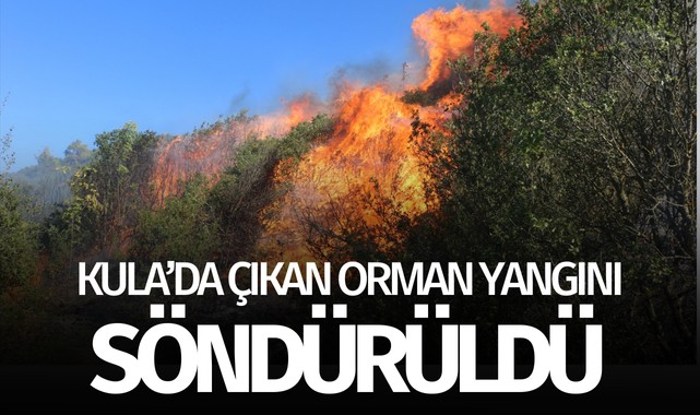 Kula'da çıkan orman yangını söndürüldü