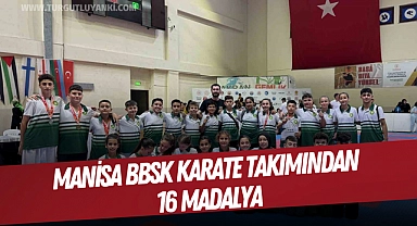 Manisa BBSK Karate takımından 16 madalya