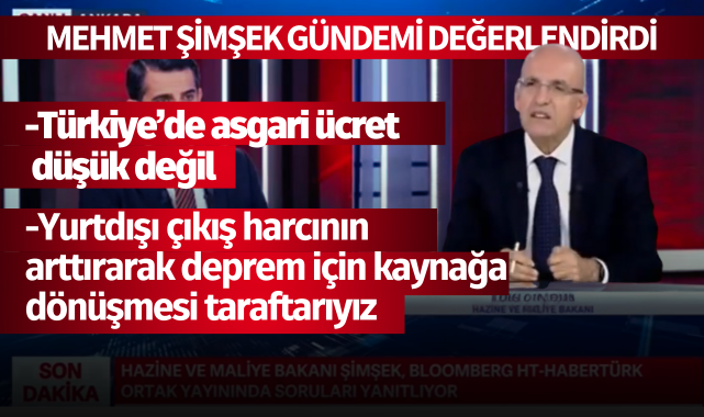 Mehmet Şimşek Gündeme İlişkin Açıklamalarda Bulundu