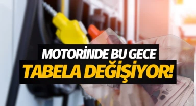 Motorinde bu gece tabela değişiyor!