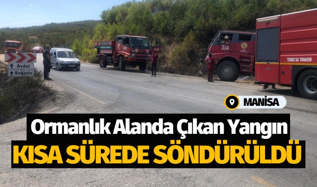 Ormanlık Alanda Çıkan Yangın Kısa Sürede Söndürüldü 