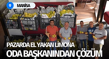 Pazarda el yakan limona oda başkanı çözüm buldu