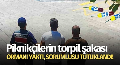 Piknikçilerin torpil şakası ormanı yaktı, sorumlusu tutuklandı