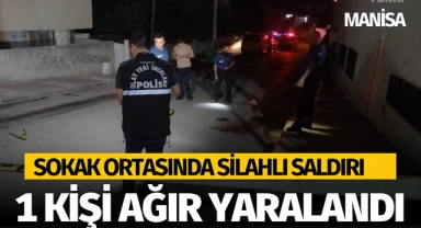 Sokak ortasında silahlı saldırı! 1 kişi yaralandı