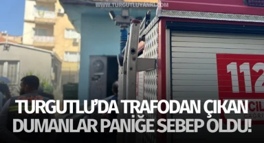 Turgutlu'da trafodan çıkan dumanlar paniğe sebep oldu!