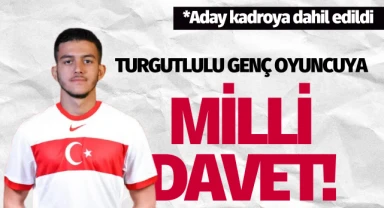 Turgutlulu genç oyuncuya milli davet