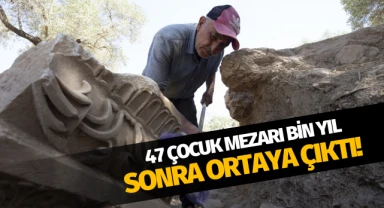 47 çocuk mezarı bin yıl sonra ortaya çıktı!