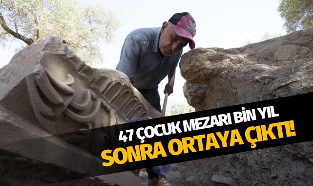 47 çocuk mezarı bin yıl sonra ortaya çıktı!