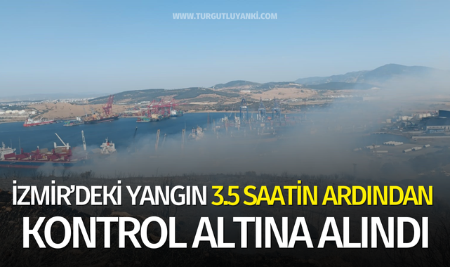 Aliağa'daki orman yangını kontrol altında