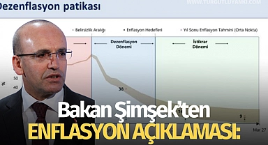 Bakan Şimşek'ten enflasyon açıklaması: