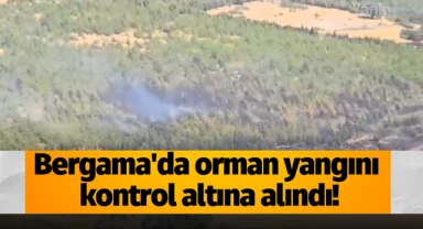 Bergama'da orman yangını kontrol altına alındı