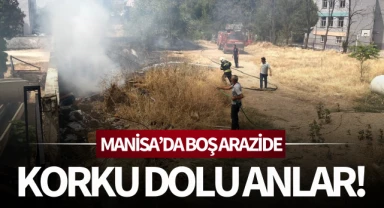 Boş arazide korku dolu anlar!