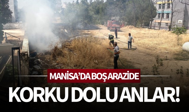 Boş arazide korku dolu anlar!