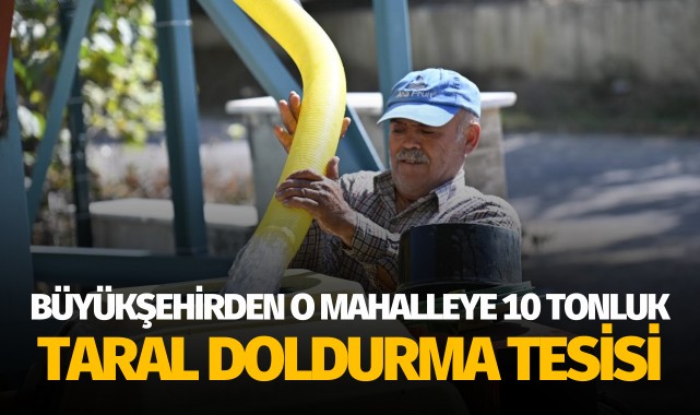 Büyükşehirden ilçeye 10 tonluk taral doldurma tesisi