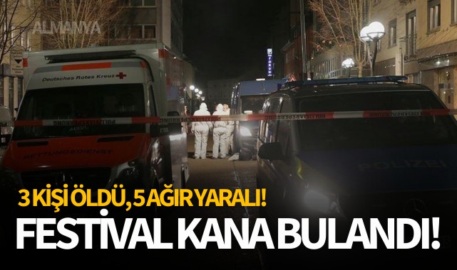 Festival kana bulandı: 3 ölü, 5 ağır yaralı!