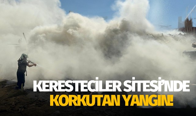 Keresteciler Sitesi'nde korkutan yangın!