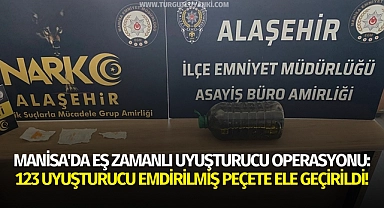 Manisa'da eş zamanlı uyuşturucu operasyonu: 123 uyuşturucu emdirilmiş peçete ele geçirildi!