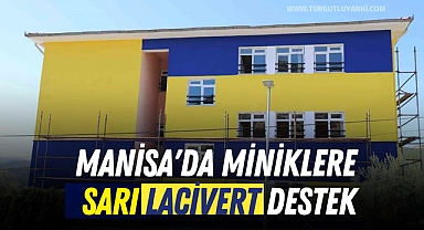 Manisa'da miniklere sarı lacivert destek