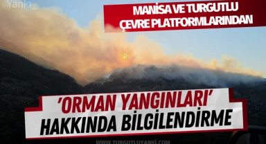 Manisa ve Turgutlu Çevre Platformlarından 'Orman Yangınları' hakkında bilgilendirme