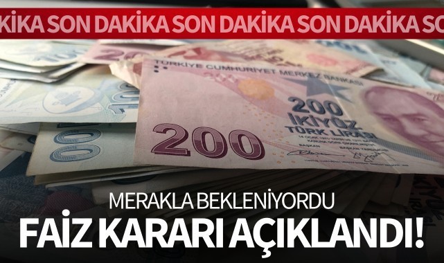 Merkez Bankası Faiz Kararını Açıkladı