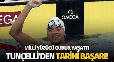 Milli yüzücü Kuzey Tunçelli'den tarihi başarı