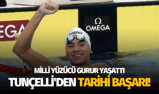 Milli yüzücü Kuzey Tunçelli'den tarihi başarı