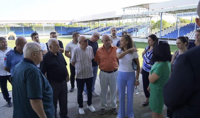 Ortaköy Er Meydanı 9. Yuntdağı Yağlı Pehlivan Güreşlerine hazırlanıyor