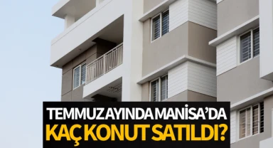 Temmuz ayında Manisa'da kaç konut satıldı?