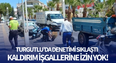 Turgutlu'da kaldırım işgaline izin yok!