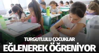 Turgutlulu çocuklar eğlenerek öğreniyor