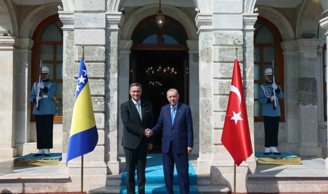 Cumhurbaşkanı Erdoğan, Bosna-Hersek Devlet Başkanlığı Konseyi Başkanı Denis Becirovic ile bir araya geldi