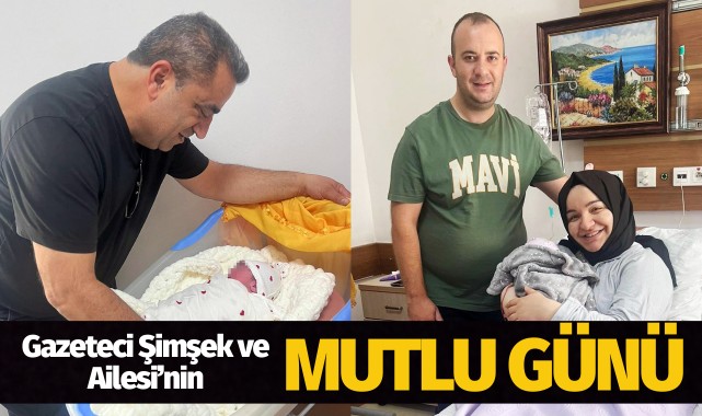 Gazeteci Şimşek ve Ailesi'nin mutlu günü 