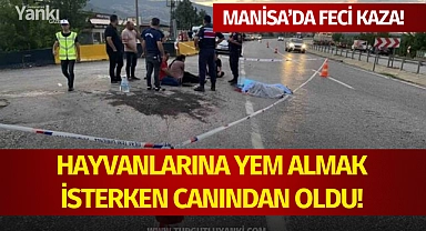 Hayvanlarına yem almak isterken canından oldu