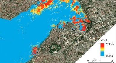 İzmir Körfezi'ndeki kirliliğin haritası uydu görüntüleriyle çıkarıldı